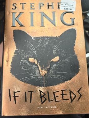 If It Bleeds Hardcover Book - Black and Copper